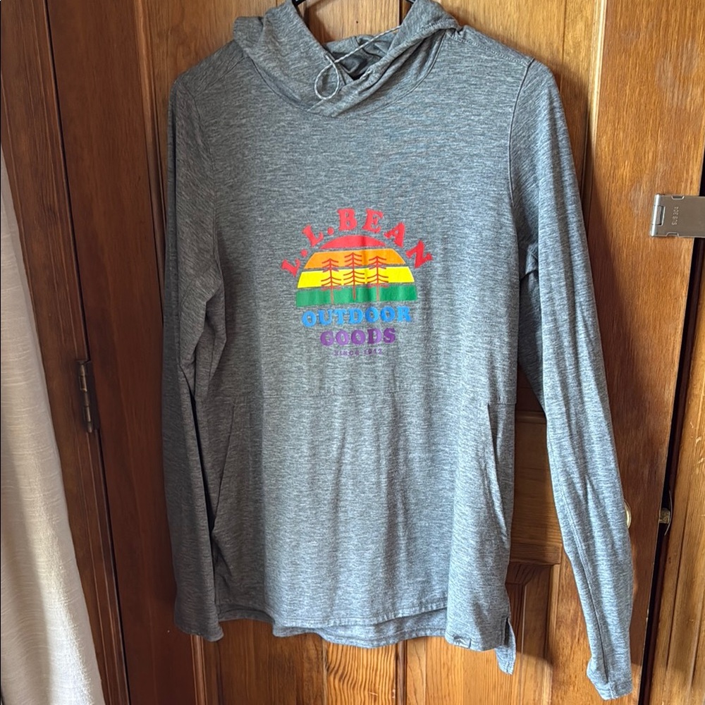 L.L. Bean Gray Graphic Hoodie